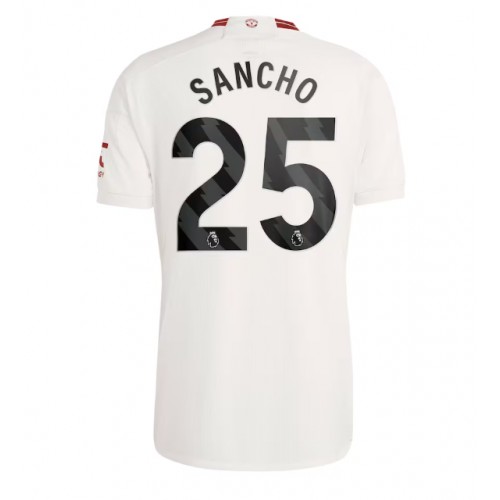 Dres Manchester United Jadon Sancho #25 Rezervni 2023-24 Kratak Rukav